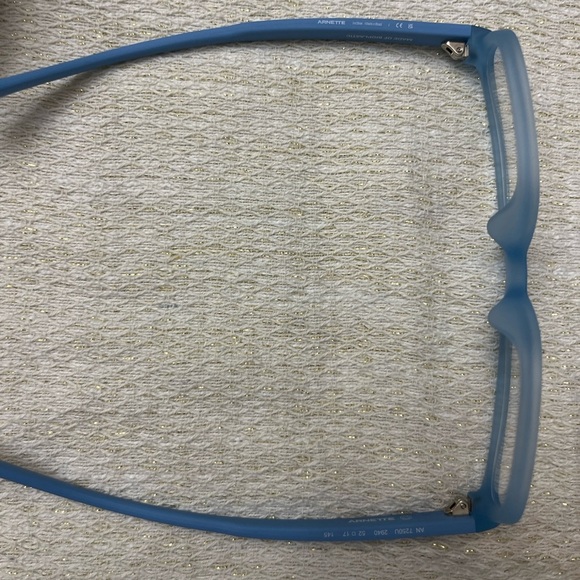 Arnette Phoebe Glasses Frosted Light Blue Transparent Lens Extra Small Case NWOT - Picture 8 of 12